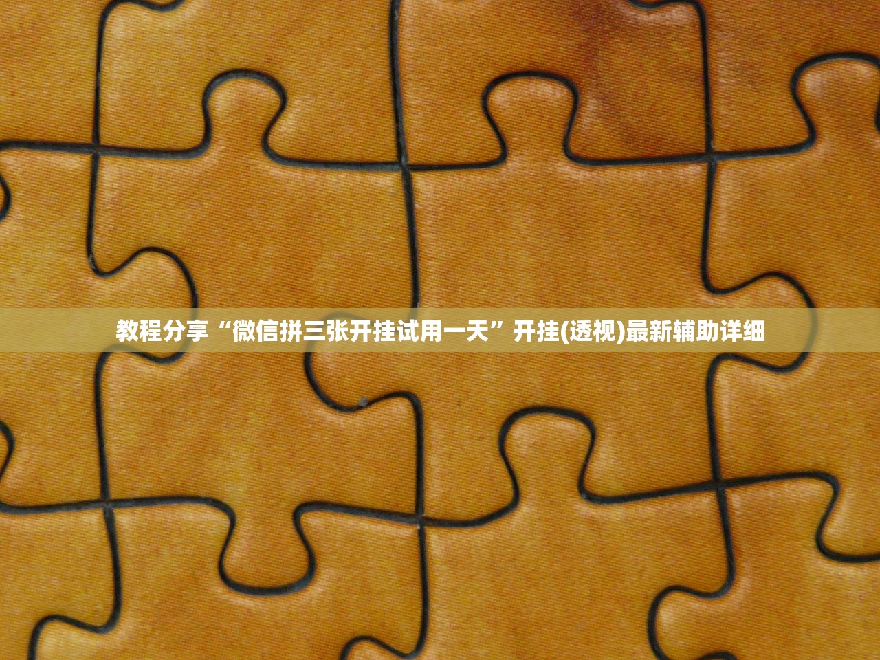 教程分享“微信拼三张开挂试用一天”开挂(透视)最新辅助详细