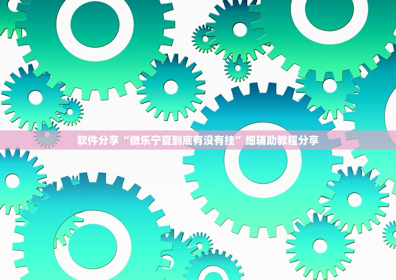 软件分享“微乐宁夏到底有没有挂”细辅助教程分享