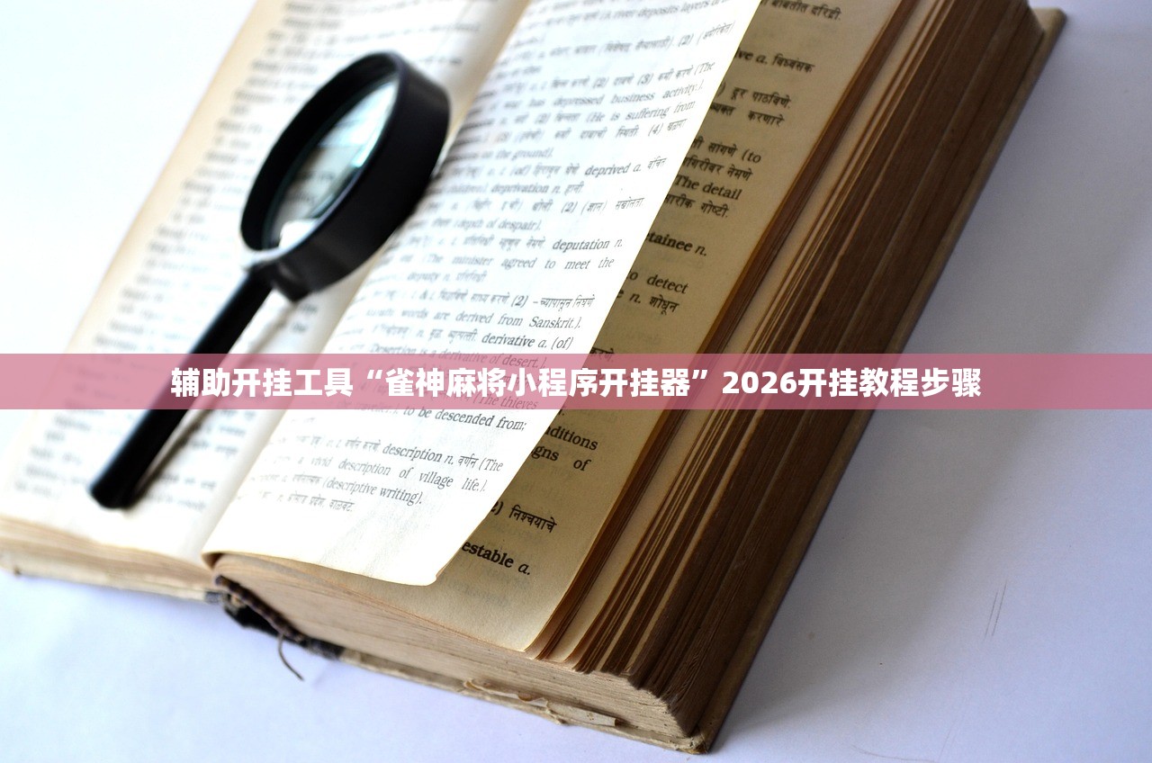 辅助开挂工具“雀神麻将小程序开挂器”2026开挂教程步骤