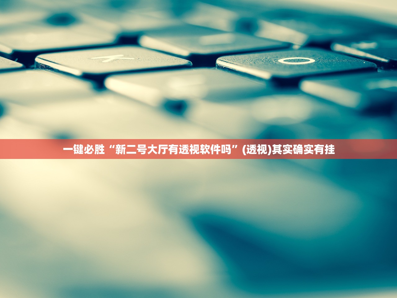 一键必胜“新二号大厅有透视软件吗”(透视)其实确实有挂