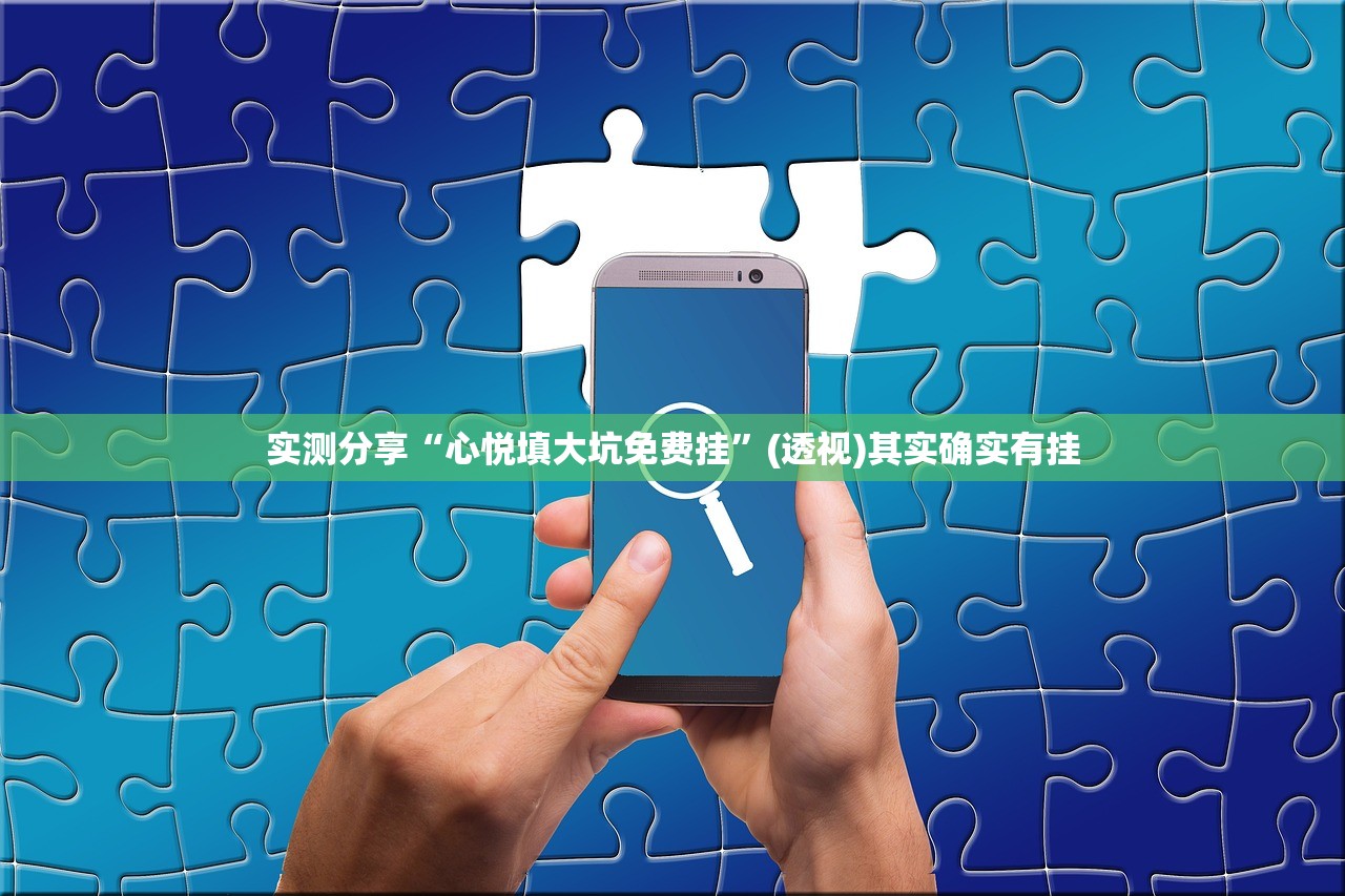 实测分享“心悦填大坑免费挂”(透视)其实确实有挂
